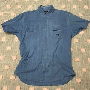 Redhead collared button up vintage fisherman shirt